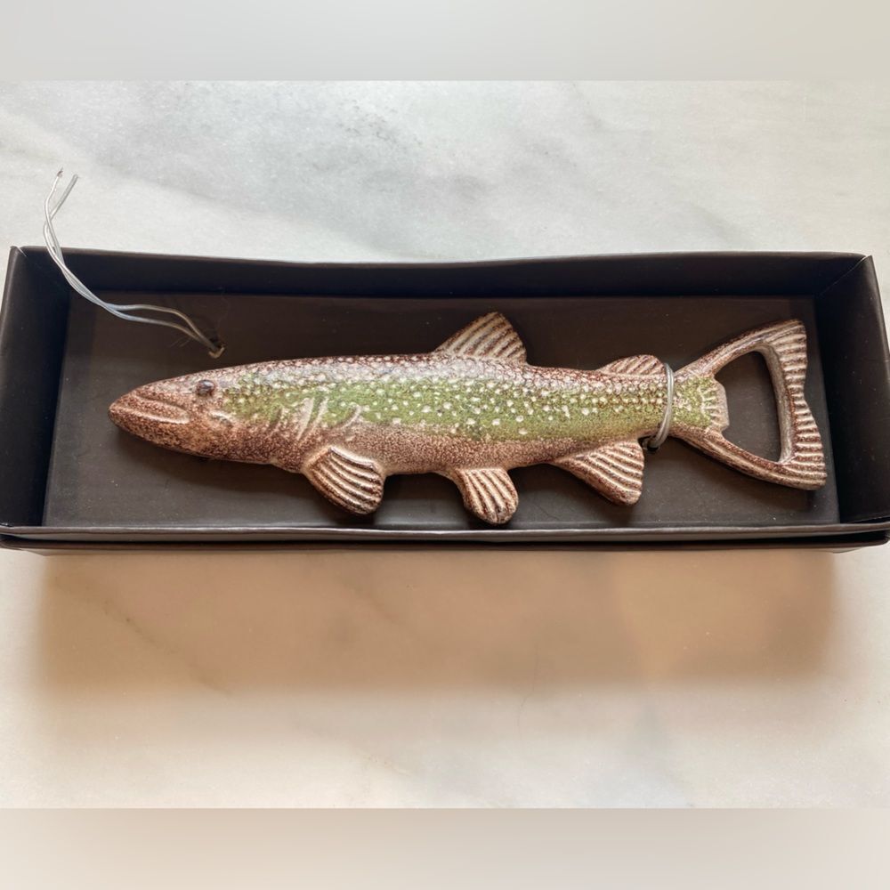 Metal Rainbow Trout Bottle Opener NIB